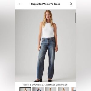 Levi’s baggy dad jeans